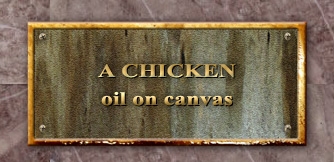 Chickens On Canvas Plaque 01