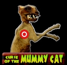 Curse Of The Mummy Cat Button